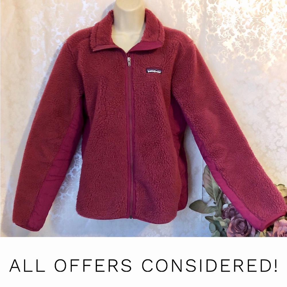 Patagonia Fleece Full Zip Jacket, Magenta